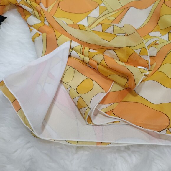 Identity By Lord & Taylor Vintage Silk Retro Cold Shoulder Blouse Size 16 NWT - Picture 8 of 15